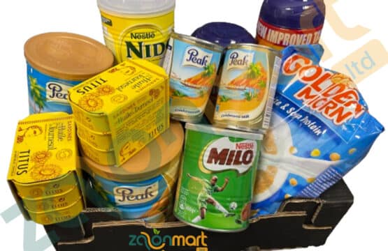 Beverages and Bread Box Food